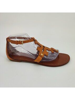 Tory Burch Phoebe Women's Size 8.5 M US Sandals Leather Brown Gladiator 18168814